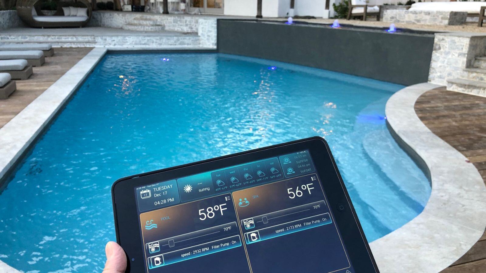 View of How Pool Automation Integrates with Smart Home Technology